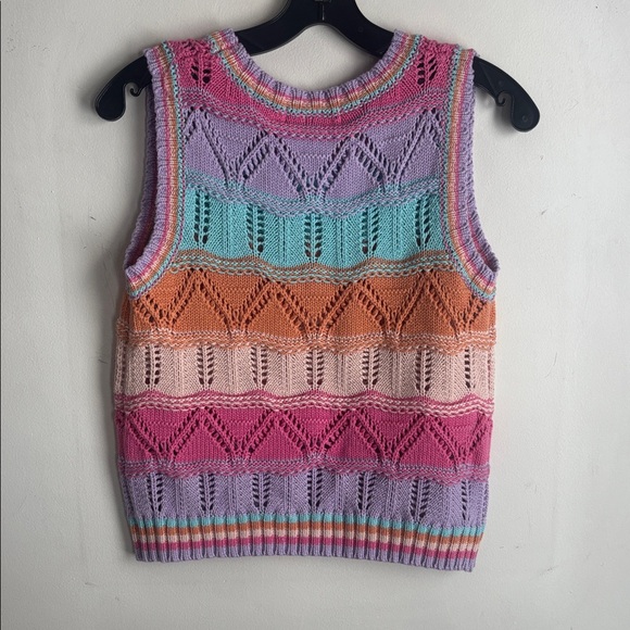 Cotton Emporium |NWT Colorful Knit Jumper Top SZ s - Picture 8 of 8